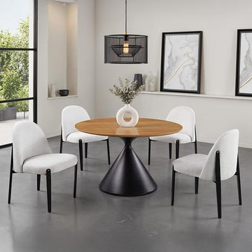  Furniture of America Athan FM37018BK-RT-5PC19BK 5 Pc Dining Table Set IMAGE 1