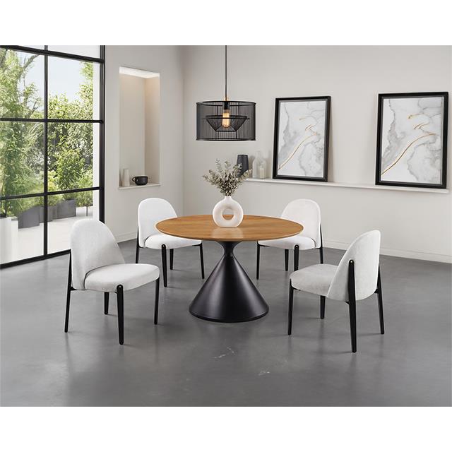  Furniture of America Athan FM37018BK-RT-5PC19BK 5 Pc Dining Table Set IMAGE 1