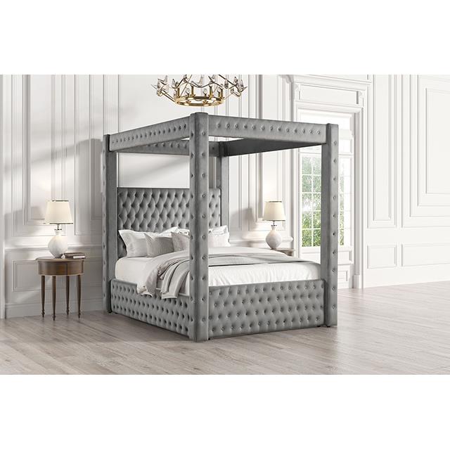  Furniture of America Etherea CM7482GY-EK-BED King Bed IMAGE 1