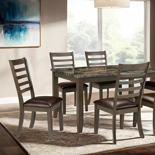  Furniture of America Adia TM3103T-7PK 7 Pc Dinning Table Set IMAGE 1