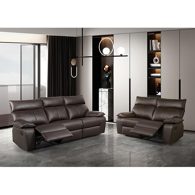  Furniture of America Onoria FM69008BR-LV-M Manual Recline Loveseat IMAGE 1