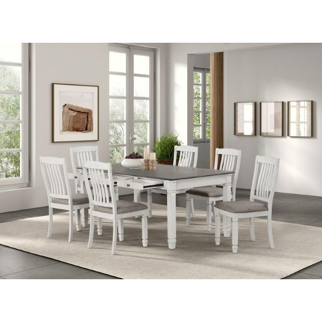  Furniture of America Pendola FM3427WH-SC-2PK Set Of 2 Side Chair IMAGE 2