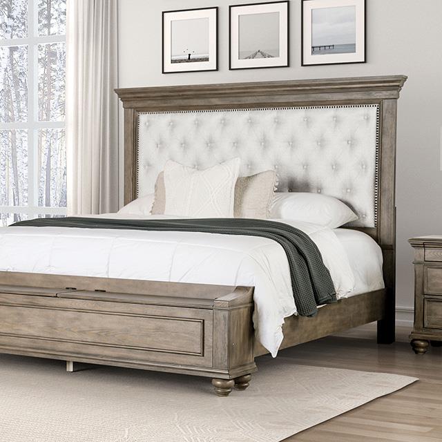  Furniture of America Philomath FM7430BR-EK-BED King Bed IMAGE 1