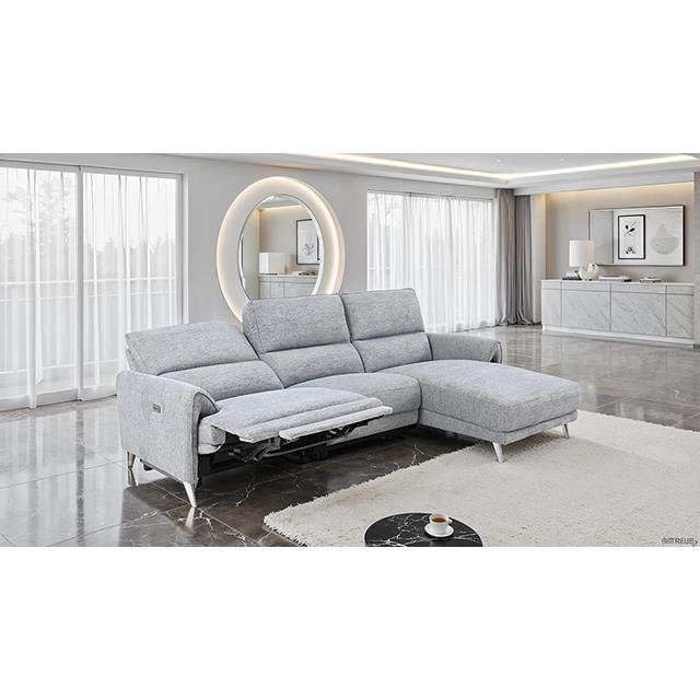  Furniture of America Brande CM9938GY-SECT-PM-R Power Sectional IMAGE 1