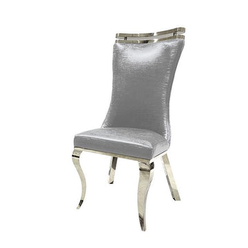  Furniture of America Palazzo FM33010SV-SC-2PK Set Of 2 Silver Chair IMAGE 1
