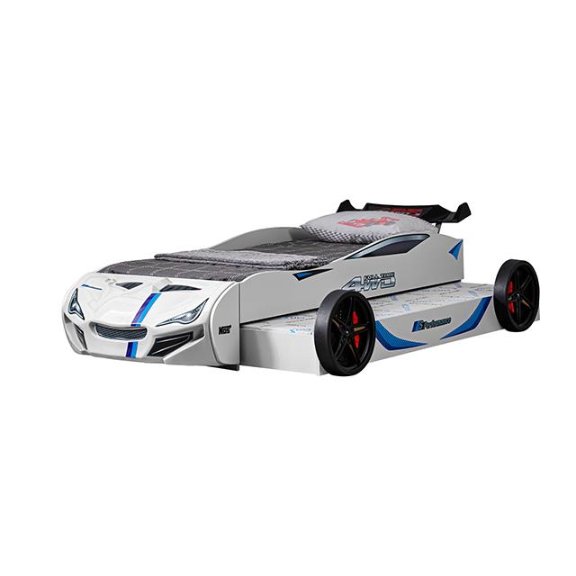  Furniture of America Tracklite FOA7735WH-BED Car Bed IMAGE 5