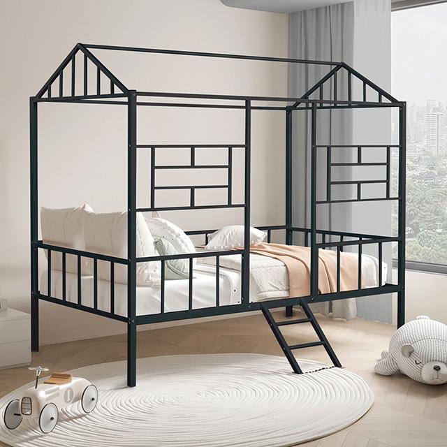  Furniture of America Rhonda FM-BK908BK-T Twin Loft Bed IMAGE 1