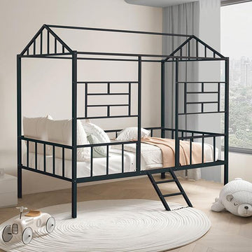  Furniture of America Rhonda FM-BK908BK-T Twin Loft Bed IMAGE 1