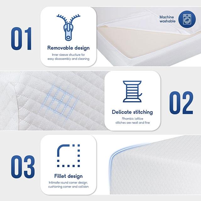  Furniture of America Artemisia DM510-T-EU 6" Twin Memory Foam Mattress IMAGE 5