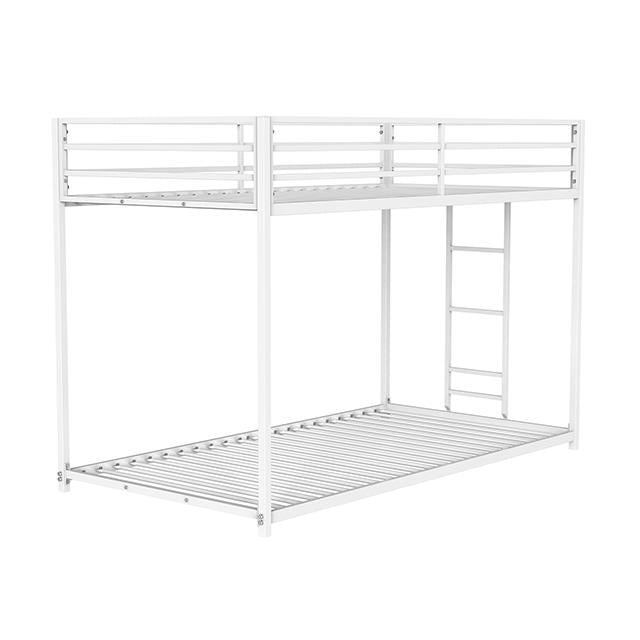  Furniture of America Rothwell FM-BK1200WH-TT Twin/Twin Metal Bunk Bed IMAGE 1