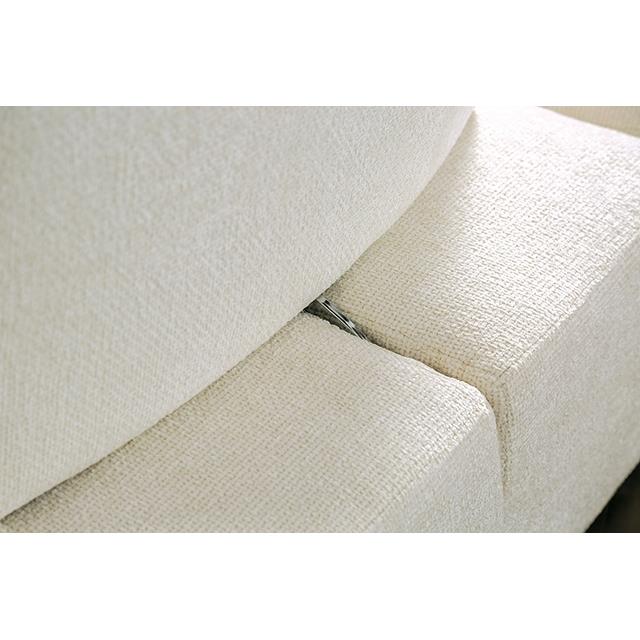  Furniture of America Stavanger FM63001WH-B 2-Seater IMAGE 1