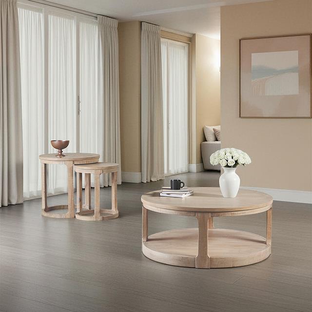  Furniture of America Hickory FM44011NT-C Coffee Table IMAGE 1