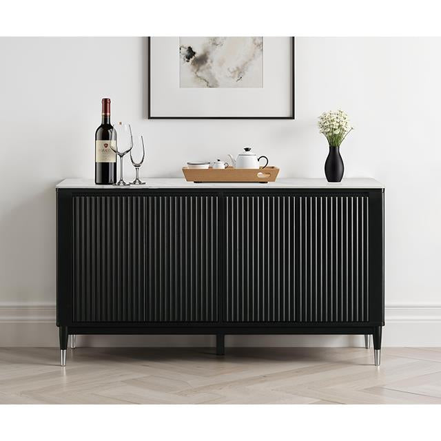  Furniture of America Maidstone FM32001BK-SV Server IMAGE 1