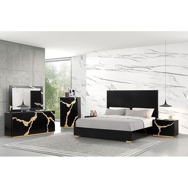  Furniture of America Goldsberg FM7425BK-EK-P-BED King Bed IMAGE 1