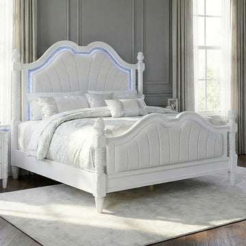  Furniture of America Swindon FM74007WH-Q-BED Queen Bed IMAGE 1
