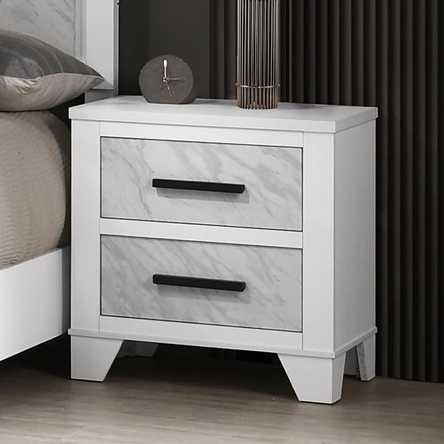  Furniture of America Darlene FM72018WH-N Nightstand IMAGE 1