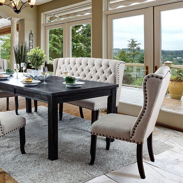  Furniture of America Sania CM3324BKT84-3564GY-7 7 Pc Dining Table Set IMAGE 8