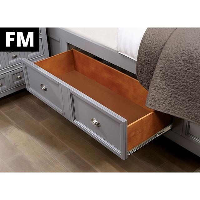  Furniture of America Castlile FM7413GY-Q-BED Queen Bed IMAGE 4
