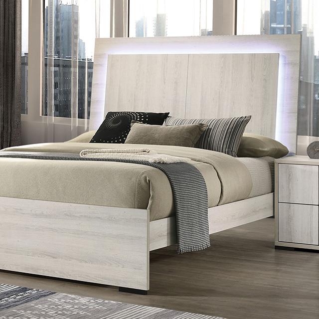  Furniture of America Horten FM7200WH-Q-BED Queen Bed IMAGE 1