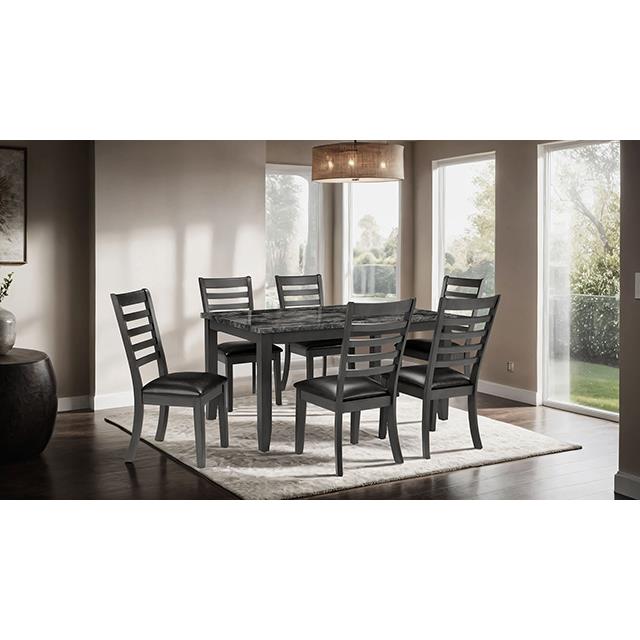  Furniture of America Adia TM3110T-7PK 7 Pc Dinning Table Set IMAGE 1