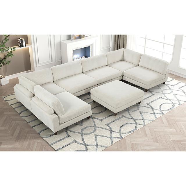  Furniture of America Dagenham FM6800BG-A Sectional IMAGE 1