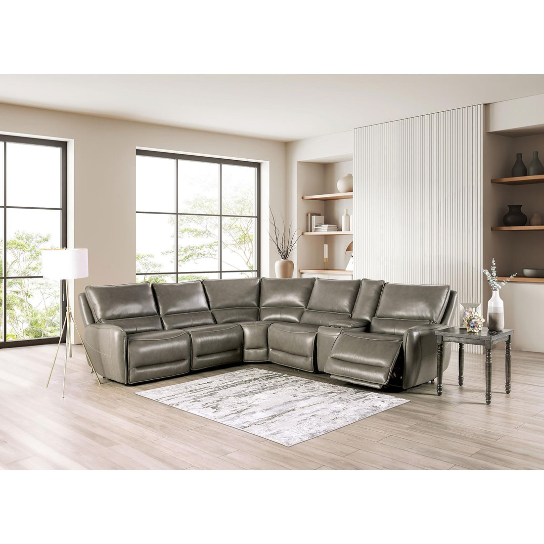  Furniture of America Hestia CM9920GY-SECT-PM Power Sectional IMAGE 1