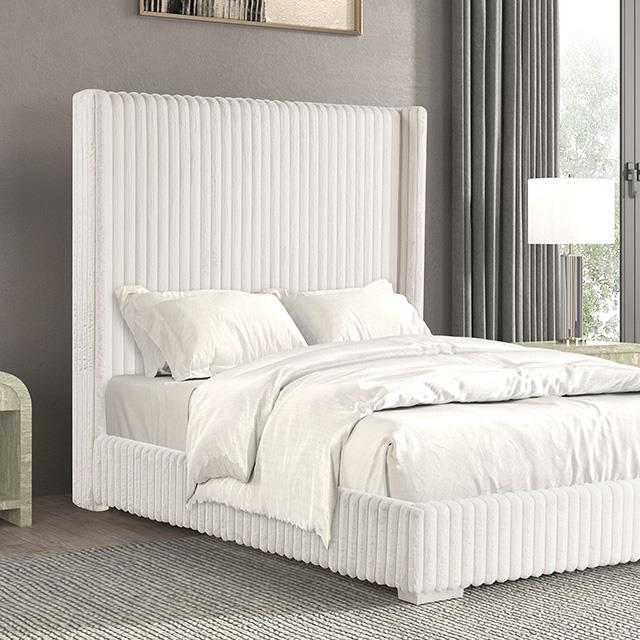  Furniture of America Cadwell FM7120WH-Q Queen Bed IMAGE 1