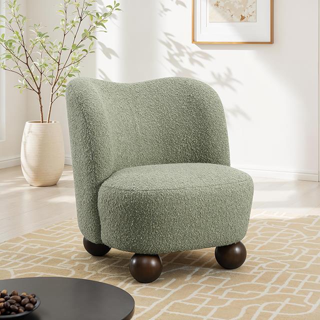  Furniture of America Karey FM-AC6010GR Accent Chair IMAGE 1