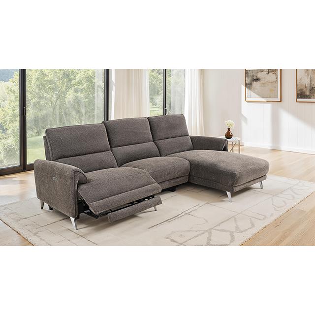  Furniture of America Brande CM9938BR-SECT-PM-R Power Sectional IMAGE 1