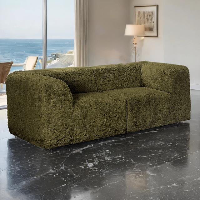  Furniture of America Nappi FM62102GR-LV-PK Loveseat IMAGE 1