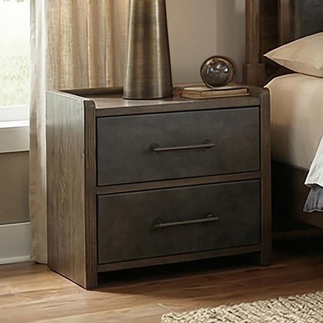  Furniture of America Newent FM74009DW-N Nightstand IMAGE 1