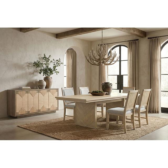  Furniture of America Casoria FM34008NT-SV Sideboard IMAGE 1
