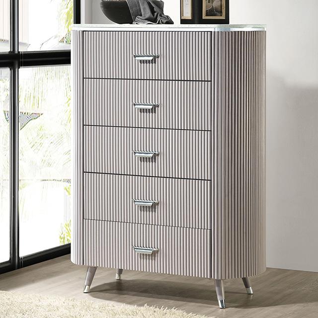  Furniture of America Aldridge FM7243GY-C Chest IMAGE 1