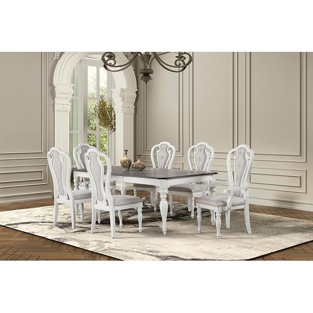  Furniture of America Orford TM3050WH-T-7PC 7 Pc Dining Set IMAGE 1