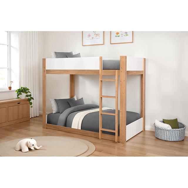  Furniture of America Terri FM-BK204A-T-BED Twin/Twin Bunk Bed IMAGE 1