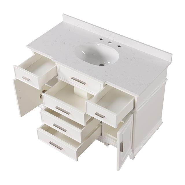  Furniture of America Zadar TM-CT009WH-48+09WH Vanity Set IMAGE 5
