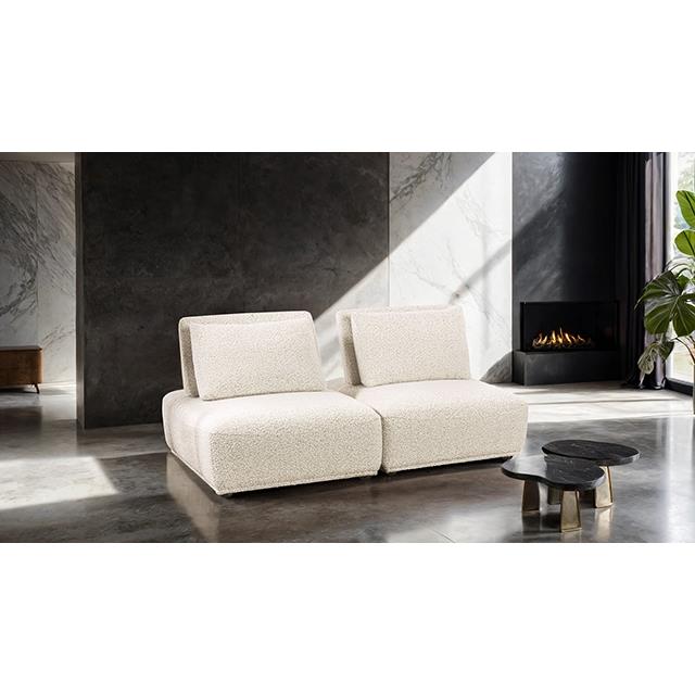  Furniture of America Stavanger FM63001BG-B 2-Seater IMAGE 1