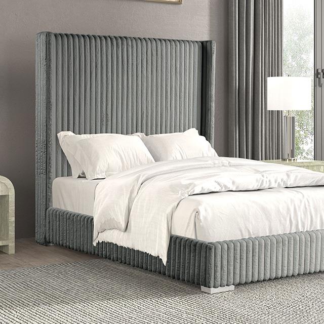  Furniture of America Cadwell FM7120GY-EK King Bed IMAGE 1