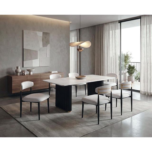  Furniture of America Minden FM37020BK-T-TABLE Dining Table IMAGE 1