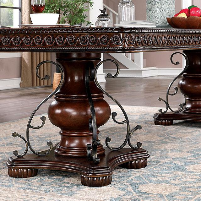  Furniture of America Picardy CM3147T-9PC 9 Pc Dining Table Set IMAGE 1
