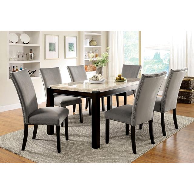  Furniture of America Gladstone CM3823T-7PC-3744GY 7 Pc Dining Table Set IMAGE 1