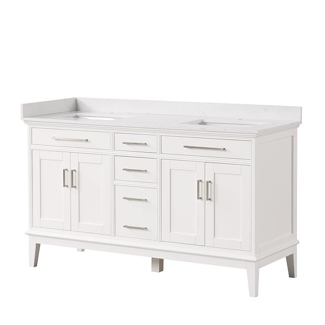 Furniture of America Rimini TM-CT004WH-60+04WH Vanity Set IMAGE 1