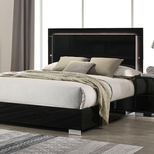  Furniture of America Sinistra FM7211BK-EK-BED King Bed IMAGE 1