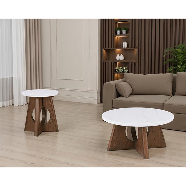  Furniture of America Lemvig FM47016WN-CR Coffee Table IMAGE 1
