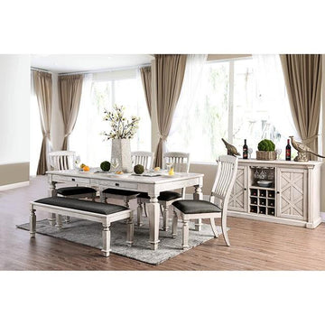  Furniture of America Georgia CM3089T-7PC 7 Pc Dining Table Set IMAGE 1