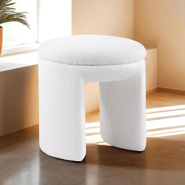  Furniture of America Janetta FM-AC8004WH Stool IMAGE 1