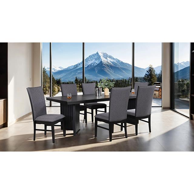  Furniture of America Easingwold FM3231BK-T-TABLE Dining Table IMAGE 1