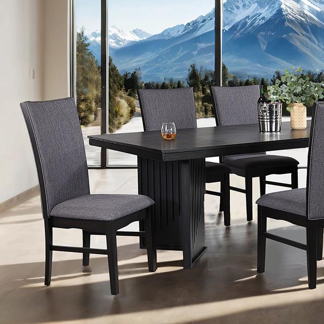  Furniture of America Easingwold FM3231BK-T-TABLE Dining Table IMAGE 1
