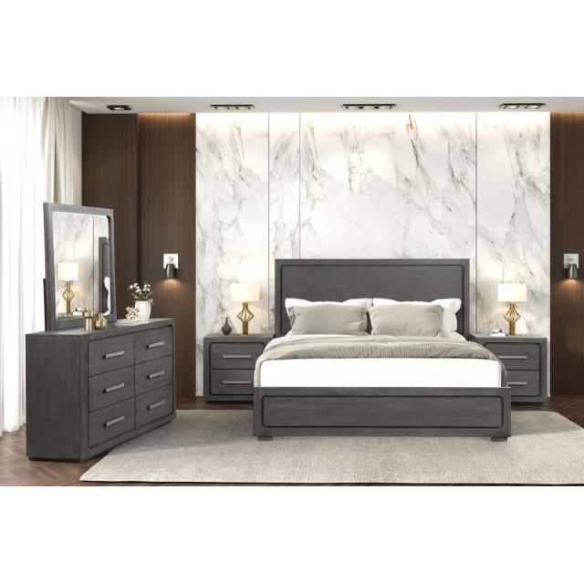  Furniture of America Crowthorne FM70100GY-EK-BED King Bed IMAGE 3