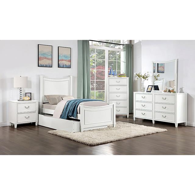  Furniture of America Lycoris CM7477WH-N Nightstand IMAGE 1
